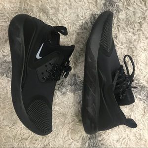 Nike black sneakers, worn once - like new!!